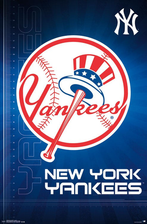 New York Yankees Team Logo MLB Baseball 24x36 Poster - Home Decoration Wall  Art