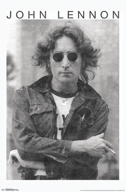 John Lennon "New York 1974" Classic Black-and-White Portrait Poster - Trends International