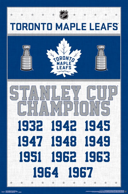 Toronto Maple Leafs Complete Set of 11 Stanley Cup Banner Pins