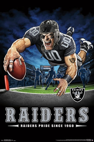 Las Vegas Raiders "Raiders Pride Since 1960" NFL Theme Art Poster - Liquid Blue/Trends Int'l.