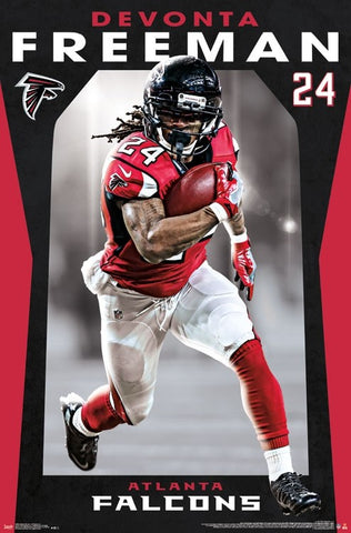 Devonta Freeman "Blazing" Atlanta Falcons Official NFL Football Poster - Trends International