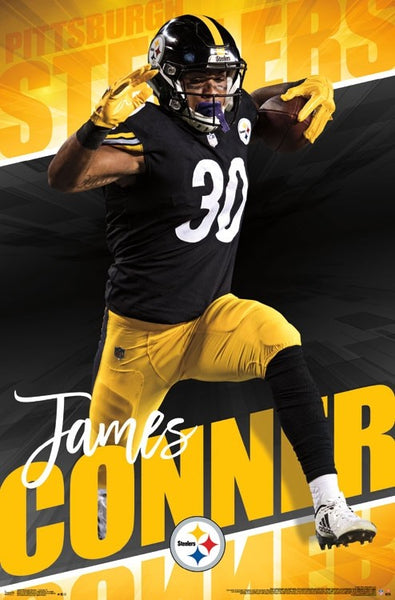 James Conner "Breakthrough" Pittsburgh Steelers Official NFL Football Action Poster - Trends 2017