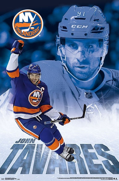 John Tavares "Captain Isle" New York Islanders NHL Action Poster - Trends 2018