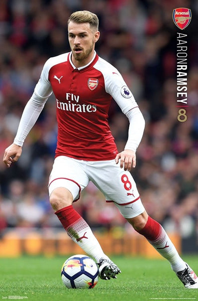 Aaron Ramsey Arsenal FC Official EPL Football Soccer Action Poster - Trends International