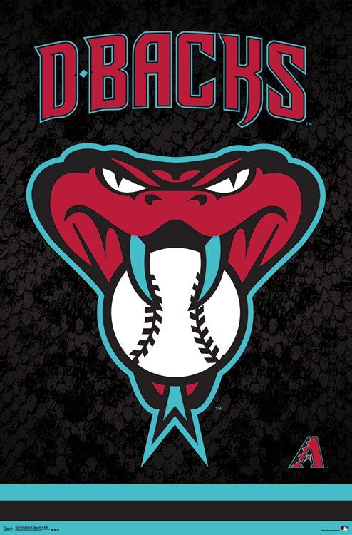 Arizona Diamondbacks Snake Head Official MLB Baseball Team Logo Poster -  Trends International