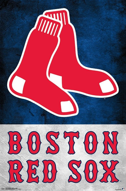 Boston Red Sox Official MLB Baseball Team Logo Poster - Trends