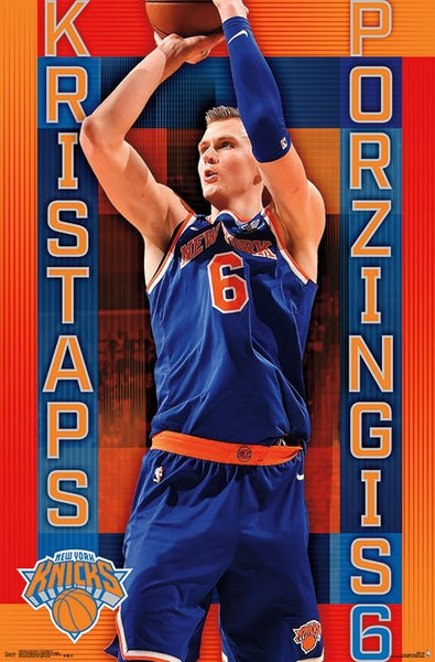 Kristaps Porzingis "Broadway Star" New York Knicks NBA Basketball Poster - Trends 2018