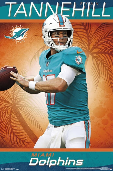 Ryan Tannehill "Gunslinger" Miami Dolphins QB Official NFL Football Wall Poster - Trends International
