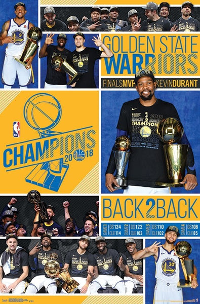 Golden State Warriors 2018 NBA Champions "CELEBRATION" Commemorative Poster