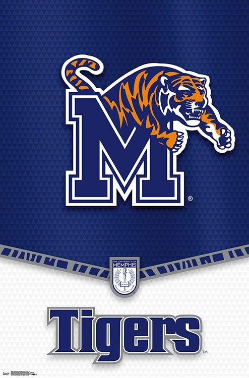 University of Memphis Tigers Official NCAA Team Logo Poster - Costacos –  Sports Poster Warehouse