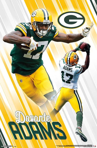 Davante Adams "Dynamo" Green Bay Packers NFL Action Poster - Trends International