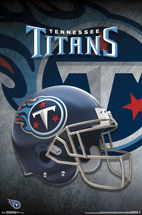 Trends International NFL Tennessee Titans - Logo 21 Wall Poster with  Magnetic Frame