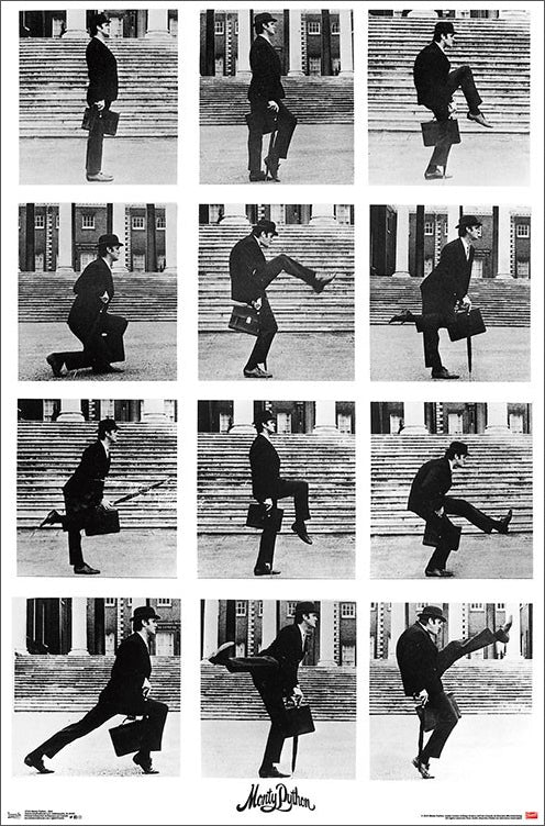 Sports Ministry Monty Comedy of Silly – Walks Warehouse (John Cleese) Poster Sk Classic Python\'s