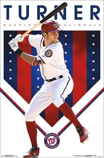 Trea Turner "Superstar" Washington Nationals MLB Baseball Action Poster - Trends International