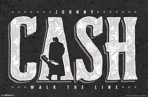 Johnny Cash "Walk the Line" Classic Music Poster - Trends International