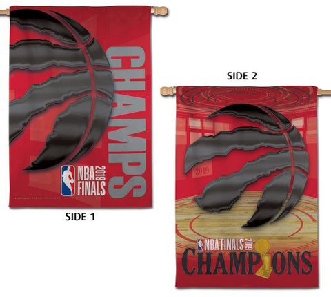 Toronto Raptors 2019 NBA Champions Commemorative Wall Banner Flag (28x40 2-Sided) - Wincraft Inc.