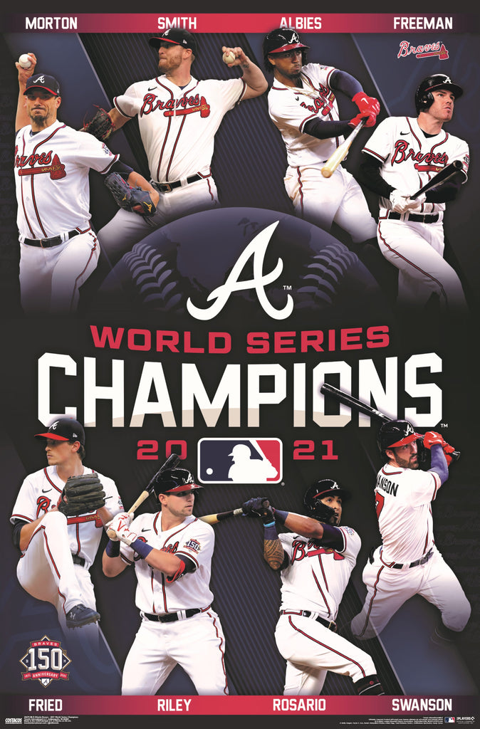 Atlanta Braves Team 2021 World Series Champions Winner Signatures