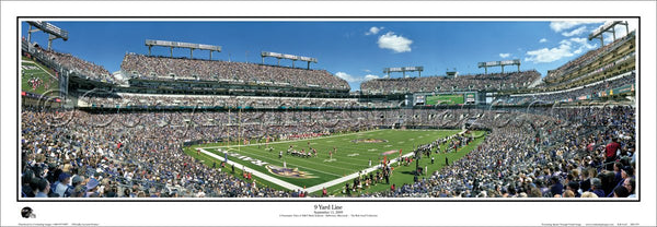 Baltimore Ravens "9 Yard Line" M&T Bank Stadium Gameday Panoramic Poster Print - Everlasting Images