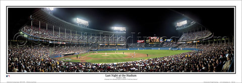 Cleveland Municipal Stadium "Last Night at the Stadium" (Indians 1993) Panoramic Poster