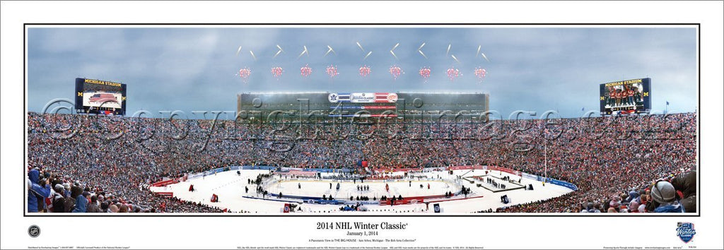 2017 NHL Stadium Series Panoramic Poster - Penguins vs. Flyers