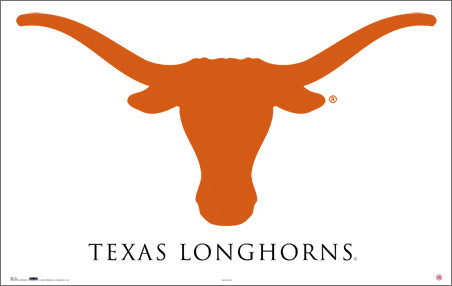 Texas Longhorns "Big Orange" Official NCAA Team Logo Poster - Costacos Sports