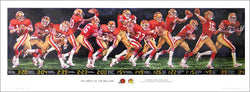 Joe Montana "The Drive of the Decade" (Super Bowl XXIII) Commemorative Poster (1989)