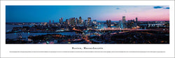 Boston, Massachusetts Downtown Sunrise Panoramic Poster Print - Blakeway Worldwide