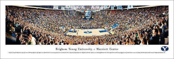 Brigham Young BYU Cougars Basketball "Good Night Zags" Panoramic Poster Print - Blakeway