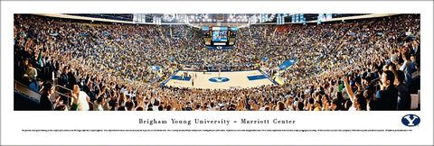 Brigham Young BYU Cougars Basketball "Good Night Zags" Panoramic Poster Print - Blakeway