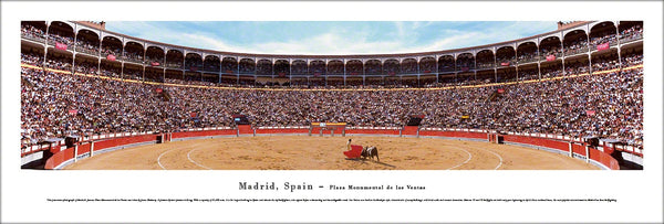 Bull Fighting Arena Plaza Monumental (Madrid, Spain) Panoramic Poster Print - Blakeway Worldwide