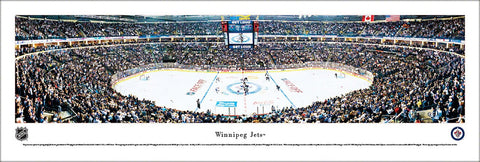 Winnipeg Jets MTS Centre Opening Night Panoramic Poster Print (10/9/2011) - Blakeway Worldwide