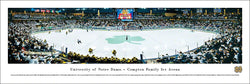 Notre Dame Fighting Irish Hockey Game Night Panoramic Poster Print - Blakeway