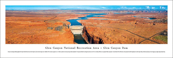 Glen Canyon Dam, Glen Canyon National Recreation Area, Arizona Panoramic Poster - Blakeway