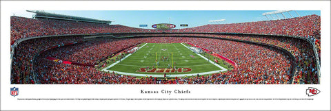 Kansas City Chiefs "End Zone" (Opening Game 2013) Panoramic Poster Print - Blakeway