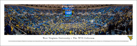 West Virginia Mountaineers Basketball "Take Me Home" Panoramic Poster Print - Blakeway 2016