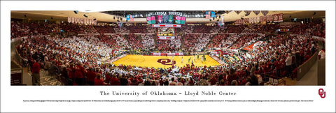 Oklahoma Sooners Basketball Lloyd Noble Center Panoramic Poster Print - Blakeway 2016