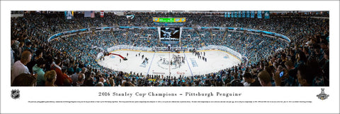 Pittsburgh Penguins 2016 Stanley Cup Champions (Game 6) Panoramic Poster Print - Blakeway