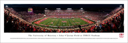 University of Houston Cougars Football TDECU Stadium Game Night Panoramic Poster Print