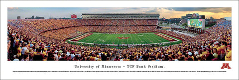 Minnesota Golden Gophers Football TCF Bank Stadium Gameday Panoramic Poster - Blakeway