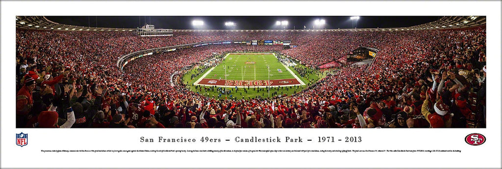 San Francisco 49ers Last Game At Candlestick Park Panoramic Poster