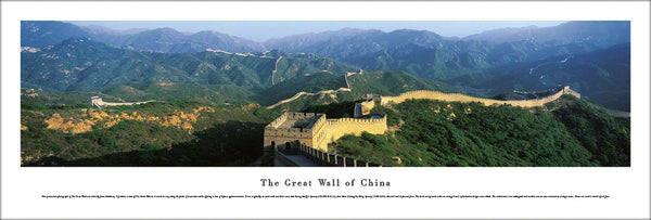 The Great Wall of China Panoramic Poster Print - Blakeway Worldwide