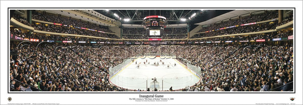 Minnesota Wild Xcel Center Inaugural Game Panoramic Poster Print (2000) - Everlasting Images