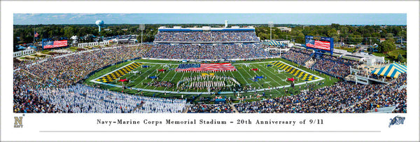 Navy Midshipmen Football Navy-Marine Corps Memorial Stadium Panoramic Poster - Blakeway 2021