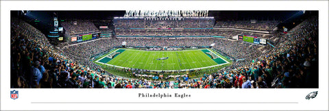 Philadelphia Eagles Lincoln Financial Field Game Night Panoramic Poster Print - Blakeway 2021