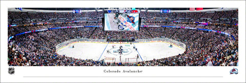 Colorado Avalanche Ball Arena NHL Playoff Game Night Panoramic Poster Print - Blakeway 2022