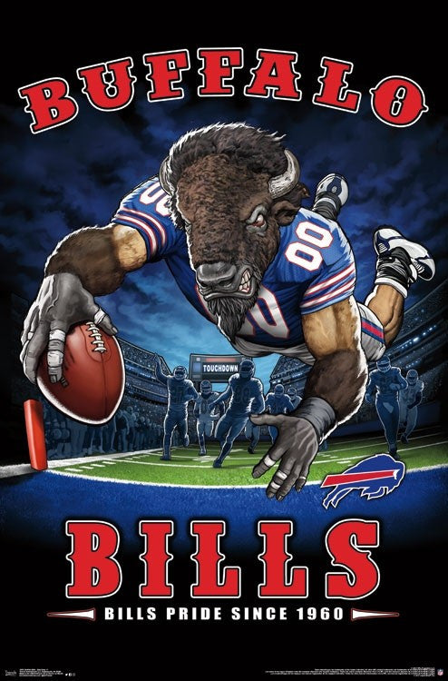 Buffalo Bills 'Bills Pride Since 1960' NFL Team Theme Poster - Trends  International
