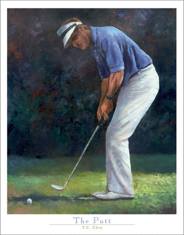 Golf Art "The Putt" Premium Poster Print by T.C. Chui - Front Line Art Publishing