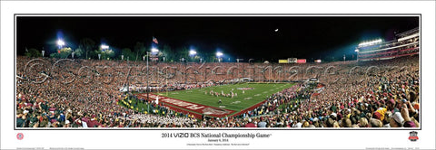 Florida State Seminoles BCS National Championship Game 2014 Panoramic Poster Print - Everlasting Images