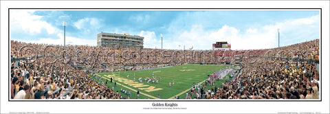 UCF Knights Football "Bounce House Opener" Panoramic Stadium Poster Print - Everlasting Images