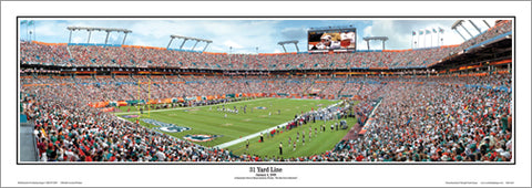 Miami Dolphins "Home Game" Panoramic Poster Print - Everlasting Images